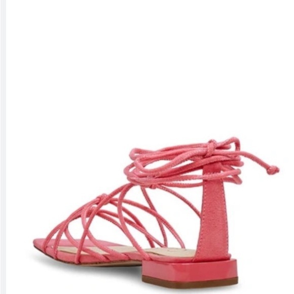 Jessica Simpson sunkissed coral Chasca Ankle Wrap Sandal flats size 10 brand new - Picture 2 of 5
